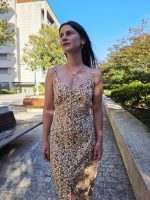 Vestido Flores Telha - Image 2
