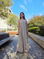 Vestido Estampado Bege - Image 3