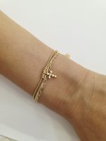 Pulseira Dourada Com Pingente Religioso Aço Inox - Image 4