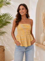 Top Vichy Amarelo
