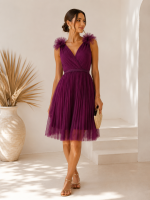 Vestido Tule Púrpura