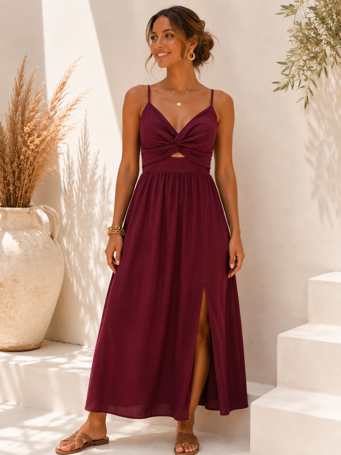 file_000000005be082468ad0c2a89e7560a0 Vestido Bordeaux Acolchoado - Image 1