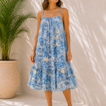 Top Estampado Azul
