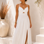 Vestido Branco Acolchoado