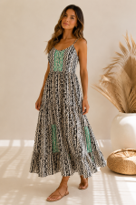 Vestido Com Estampa Colorida