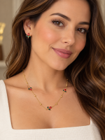Colar Rosas Aço Inox