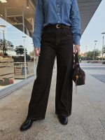 CALÇA CASTANHA WIDE LEG COSTURA LATERAL - Image 2