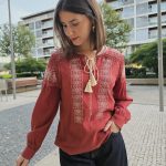 BLUSA BOHO CORAL