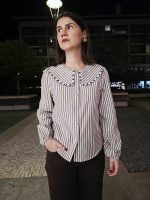 CAMISA ÁS RISCAS CASTANHO - Image 5