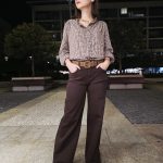 CALÇA WIDE LEG CASTANHO