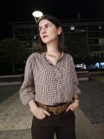CAMISA AOS QUADROS TONS TERRA - Image 2