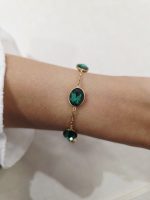 PULSEIRA VERDE AÇO INOX